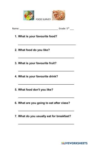 Food survey