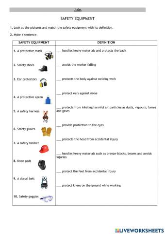 Health and safety equipment