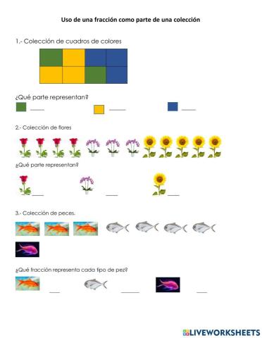 Fracciones de una coleccion