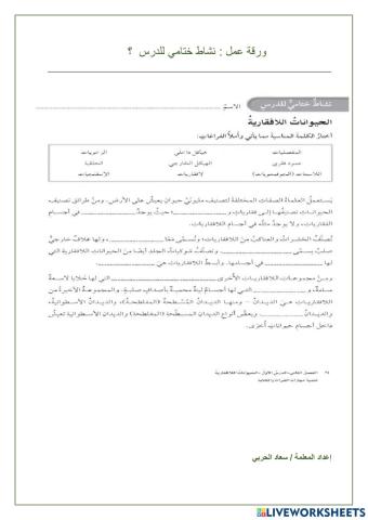 ما اللافقاريات