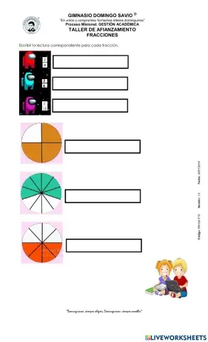 Afianzamiento fracciones