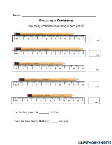 Measuring Length - CM