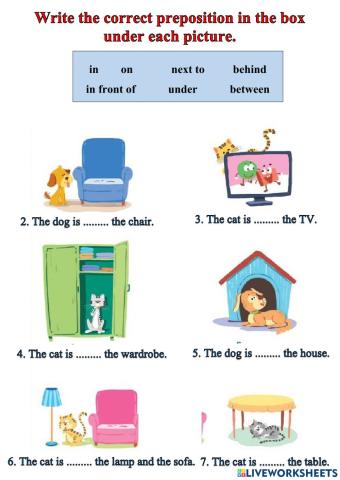 Preposition of place