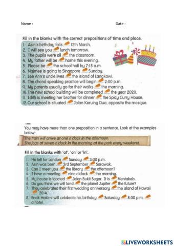 Prepositions