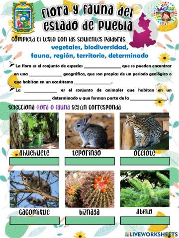 Flora y fauna del estado de Puebla