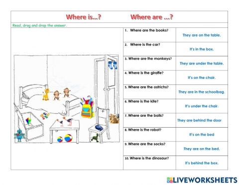 Where is...?  Where are...?