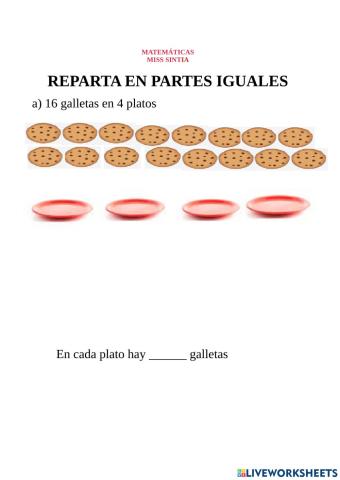 Divisiones primer grado