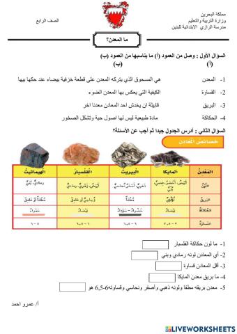 ما المعدن ؟