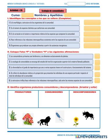 35. Ecologia de comunidades