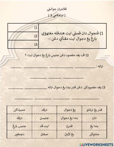 Pelajaran Jual Beli ( Ulangkaji 3 )