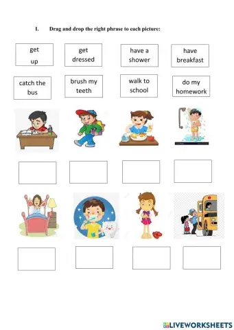 Review Unit 6:Jim's day Lesson 1,2,3