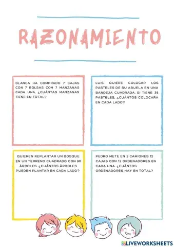 Problemas potencias y raíces