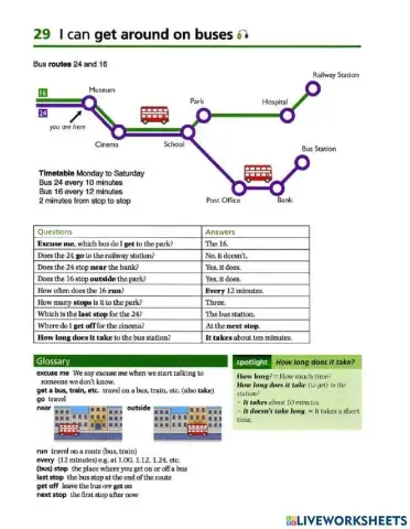 I can get around on trains and buses