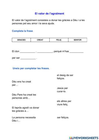 El valor de l'agraïment