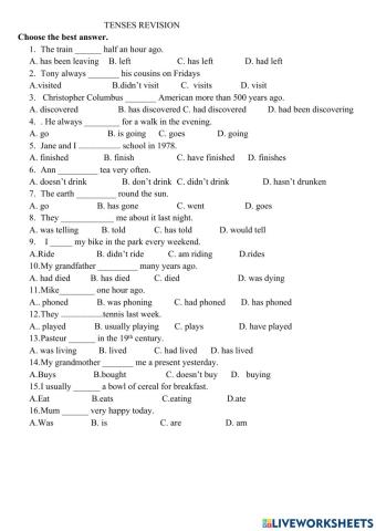 Simple present and simple past