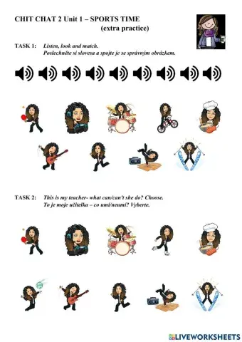 Chit Chat 2 Unit 1 - Sports time (extra practice)