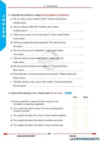 Unidad 8 - Inglés 5°