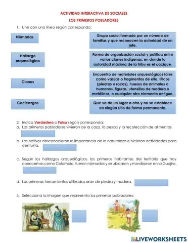 Los primeros pobladores