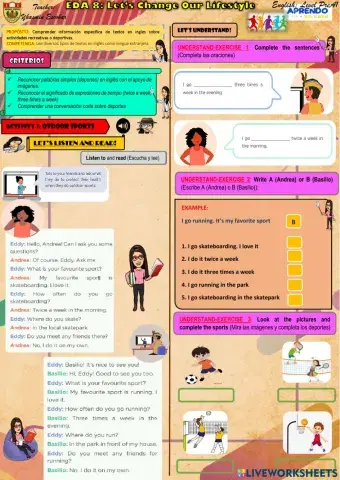 Activity 1: outdoor sports