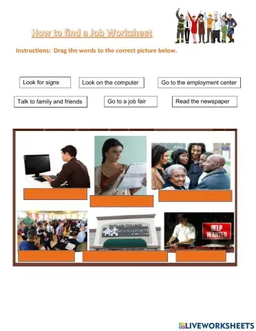 How to find a job worksheet