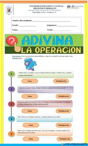 Suma y Multiplicación