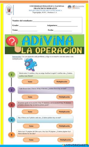 Suma y Multiplicación