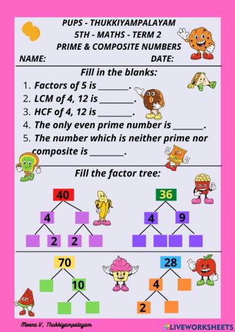 Maths - term 2 - numbers - prime & composite