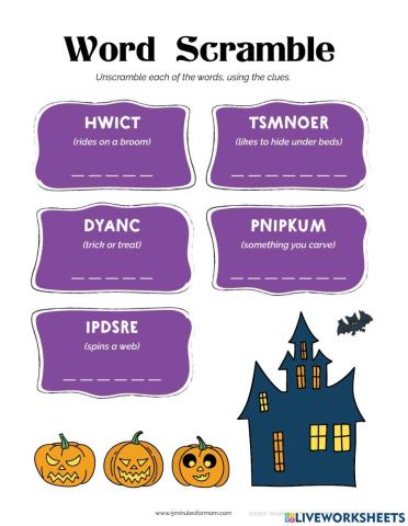 Halloween Word Games