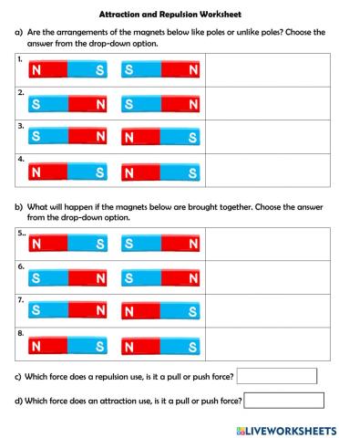 Attraction and Repulsion