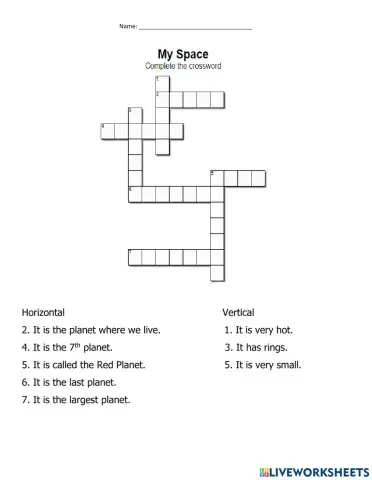 CrossWord My Space