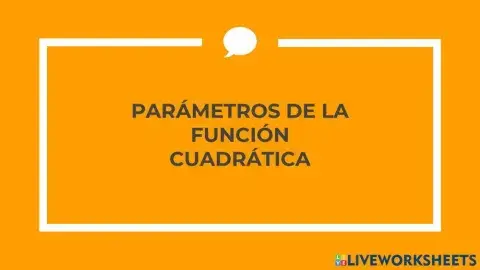 Parámetros de la función cuadrática