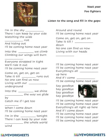 Next year - future conyinuo song