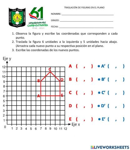 TRASLACIÓN DE FIGURAS EN EL PLANO