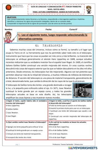 Guía n°1-Lenguaje-III Trimestre-6tos.