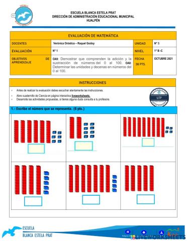 Evaluación de Matemática