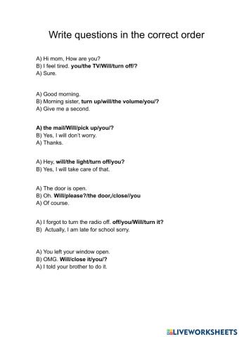 Future will (Request)