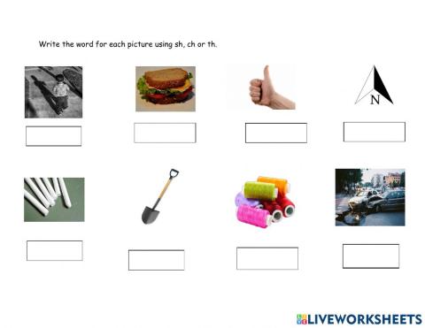 Sh, Ch, Th  Digraphs