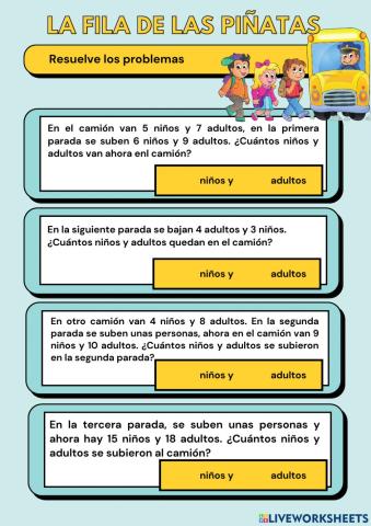 La fila de las piñatas