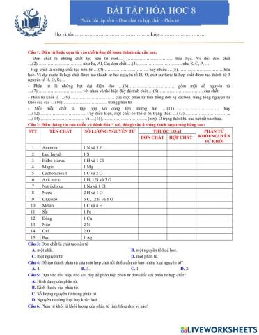 Phiếu bài tập 6