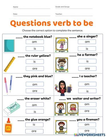 Verb to be questions