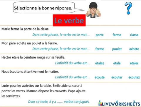 Grammaire verbe teacher geraldine bilan5