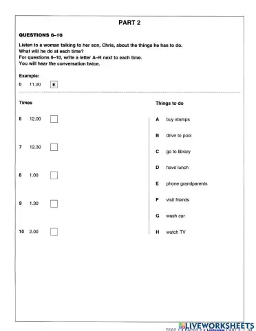 KET extra Test 1 part 2