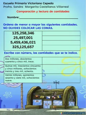 Comparacion de cantidades