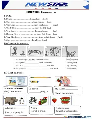 L22 movers COMPARATIVES