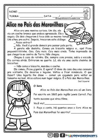 Alice no país das maravilhas