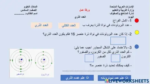الاختلاف بين الذرات