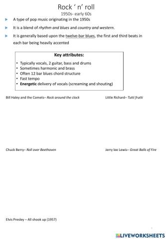 Nat 5 Music Styles 2