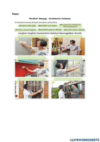 Keselamatan kawasan kediaman tanggungjawab bersama