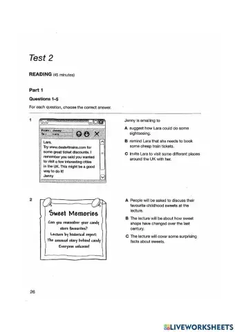 PET 1 NEW - test 2 R