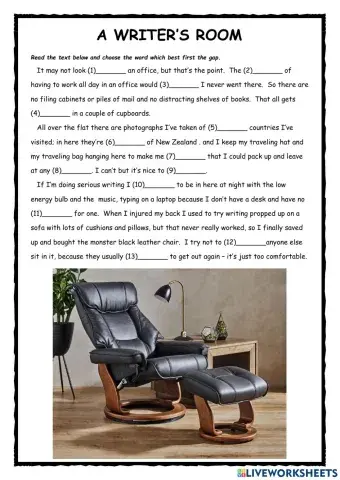 Writer's Room FCE Exercise